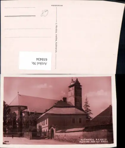 618434,Kezmarok Kesmark R. K. Kostol Röm. Kat. Kirche Slovakia