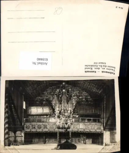 618440,Kezmarok Kesmark Vnutro ev. Drev. Kostol Innere Holzkirche Slovakia