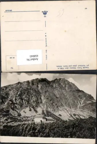 658043,Vysoke Tatry Sliezsky dom pri Velickom plese pod Stalin stitom Hotel Slovakia