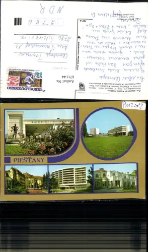 671144,Mehrbild Ak Pistian Piestany Kolonadovy most Kupelny areal Slovakia