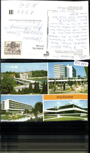 671146,Mehrbild Ak Pistian Piestany Kolonadovy most Liecebne domy Balnea Slovakia