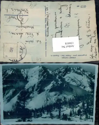134418,Vysoke Tatry Hohe Tatra Popper See