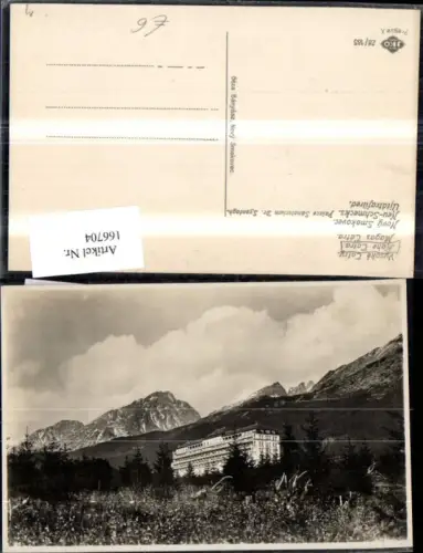 166704,Magas Tatra Hohe Tatra Neu Schmecks Palace Sanatorium