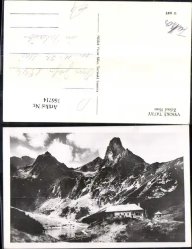 166714,Vysoke Tatry Zelene Pleso Bergansicht Hütte See