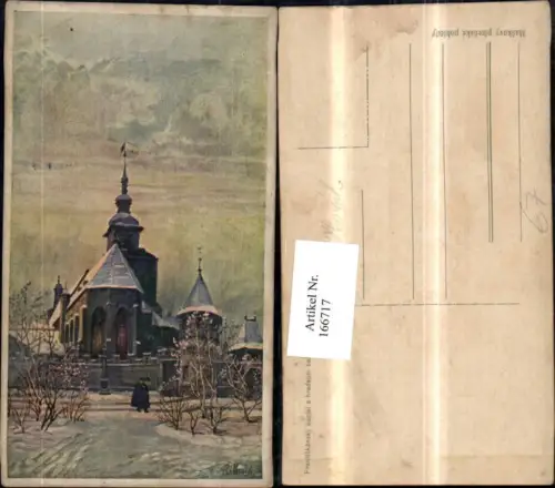 166717,Trantiskansky kostel s hradebni bastou Künstler Ak