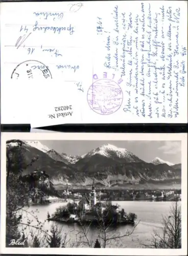 240282,Bled Veldes Feldes Teilansicht Kirche Insel
