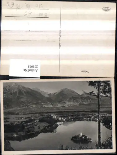271953,Slowenien Bled Veldes Feldes Totale Bergkulisse
