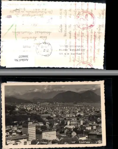 304637,Ljubljana Laibach Totale Bergkulisse