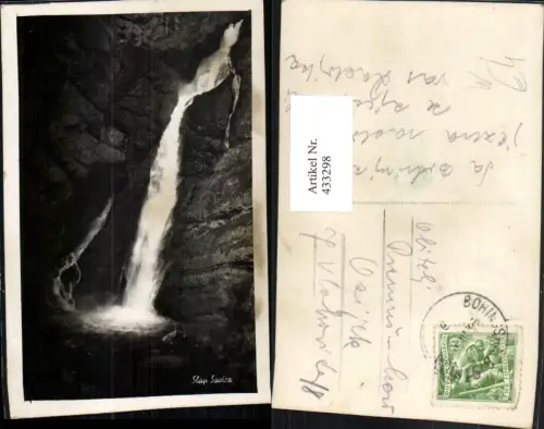 433298,Slovenia Bohinj Slap Savica Wasserfall