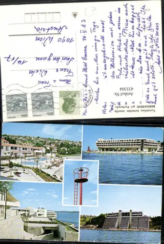 433304,Slovenia Bernardin pri Portorozu Turisticno hotelsko naselje Hotels Mehrbildkarte