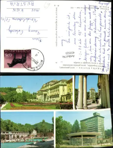 433323,Slovenia Rogaska Slatina Rohitsch-Sauerbrunn Kurhaus Pool Mehrbildkarte
