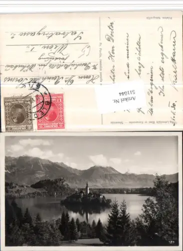 511044,Slovenia Letovisce Bled in Karavanke Veldes Feldes Insel Bergkulisse