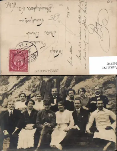 543770,tolle Foto-AK Steinbrück Klausenstein K.K. Soldat Familien Foto nach Neunkirchen Zidani Most