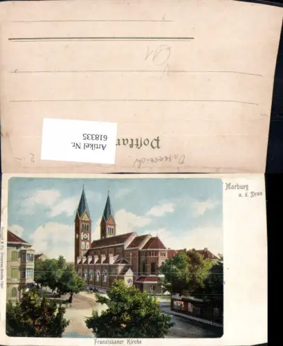 618335,Maribor Marburg a. d. Drau Ansicht Franziskaner Kirche Slovenia pub Stengel Co 7297