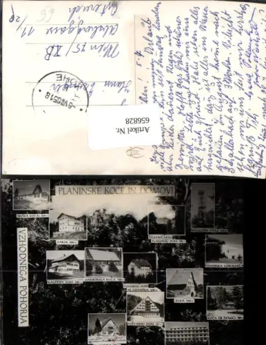 656828,Mehrbild Ak Planinske Koce in Domovi Vzhodnega Pohorja Slovenia