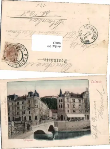 60083,Laibach Ljubljana Spitalgasse um 1900