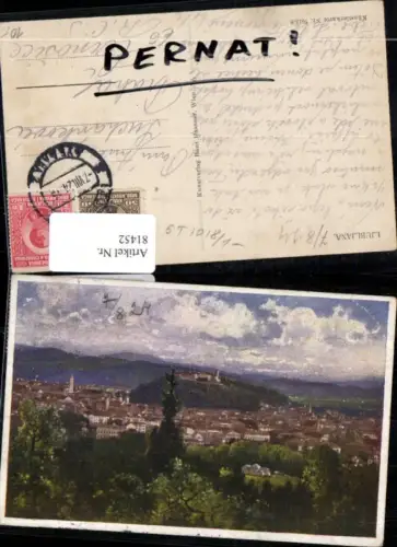 81452,Ljubljana Künstlerkarte Laibach