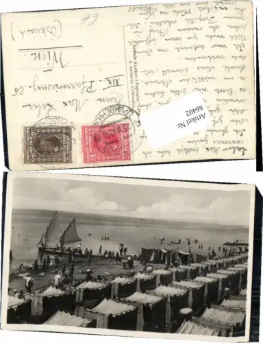86402,Crikvenica 1930 Strand Strandleben