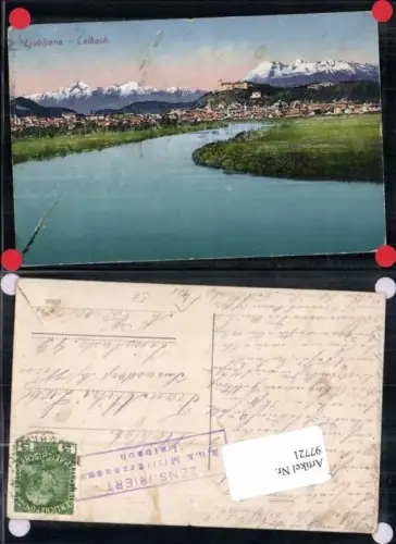 97721,Laibach Ljubljana Partie 1915 Zensuriert Stempel