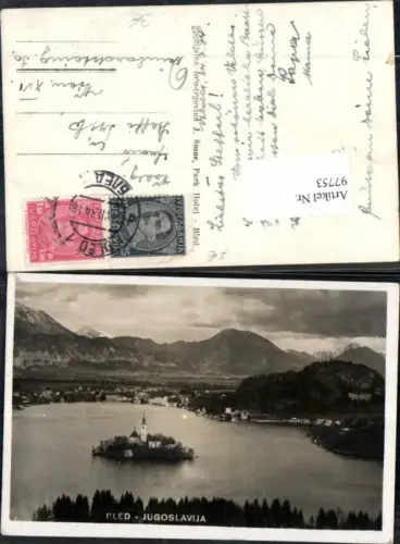 97753,Bled in Krain Veldes Inselkirche 1934