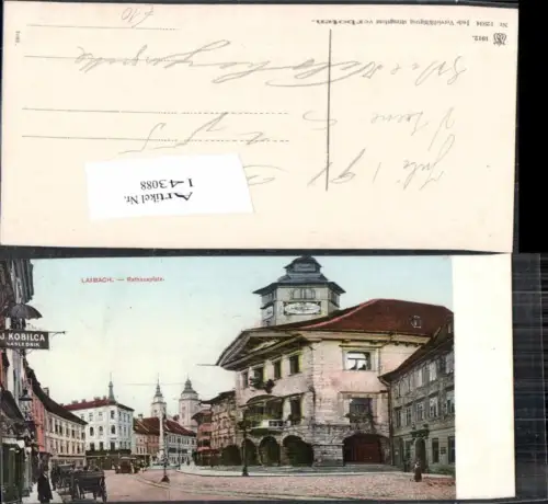143088,Laibach Ljubljana Rathausplatz 1915
