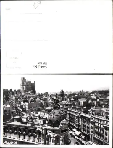 108346,Foto Ak Madrid Teilansicht