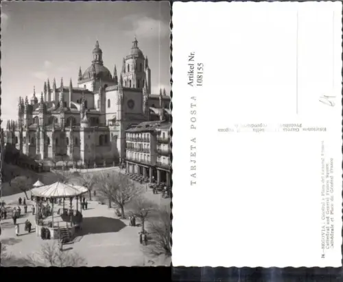108155,Segovia Catedral y Plaza del General Franco