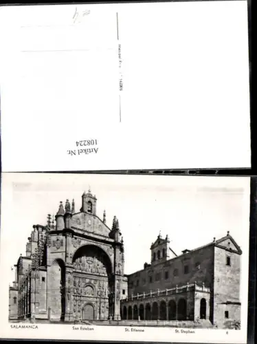 108224,Foto Ak Salamanca San Esteban St Stephan Kirche
