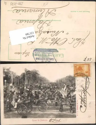 121789,Corso de Palermo Kutschen 1904