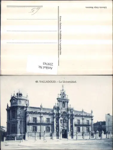 239743,Valladolid La Universidad Universität