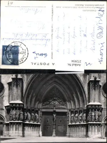 272934,Spanien Tarragona Catedral Porte Portal Kirche