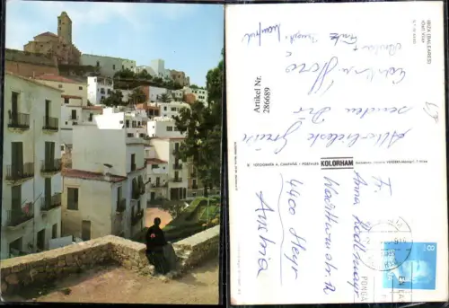 286689,Ibiza Baleares Dalt Vila Teilansicht
