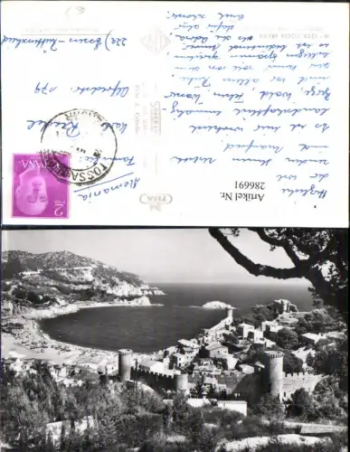 286691,Costa Brava Tossa de Mar Totale Bucht Strand