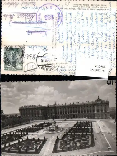 286702,Madrid Piaza de Oriente Palacio National Palast Denkmal