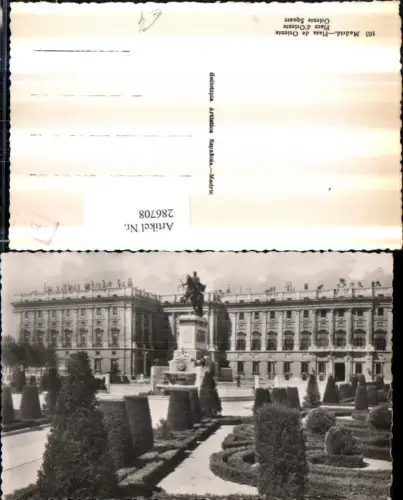 286708,Madrid Plaza de Oriente Palast Denkmal