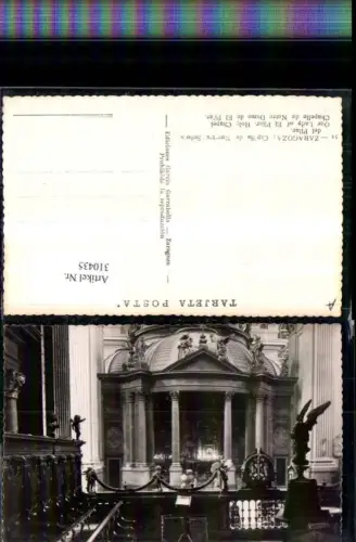 310435,Saragossa Zaragoza Capilla de Nuestra Senora del Pilar Kapelle