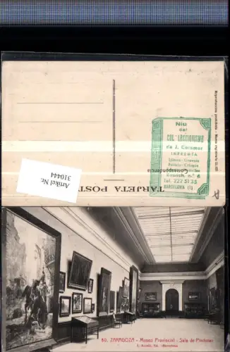 310444,Saragossa Zaragoza Museo Provincial Sala de Pinturas Museum