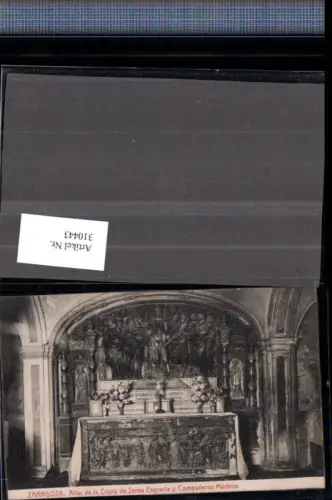 310443,Saragossa Zaragoza Altar de la Cripta de Santa Engracia y Companeros Martires