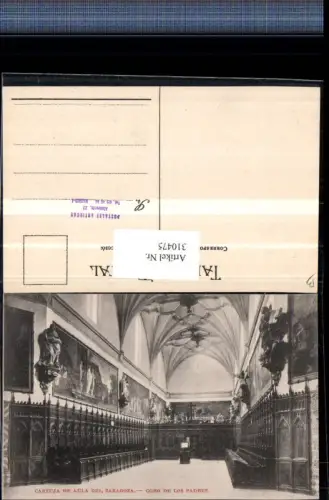 310475,Saragossa Zaragoza Kirche Coro de los Padres Chorgestühl