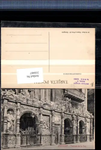 310487,Saragossa Zaragoza Kirche Trascoro de La Seo Chor