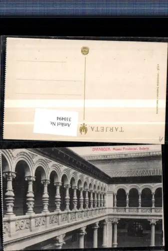 310494,Saragossa Zaragoza Museo Provincial Galeria Museum Arkaden