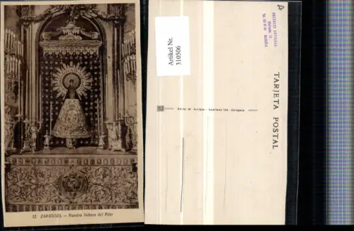 310506,Saragossa Zaragoza Nuestra Senora del Pilar Gnadenmutter