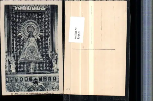 310528,Saragossa Zaragoza La Virgen del Plar en su Camarin Gnadenmutter
