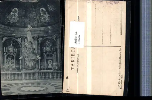 310626,Saragossa Zaragoza Capilla de Nuestra Senora del Pilar Altar