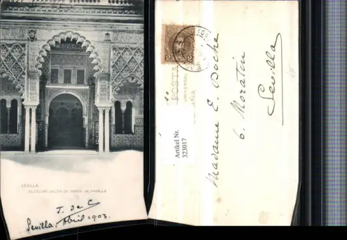 323017,Sevilla Alcazar Salon de Maria de Padilla Palast