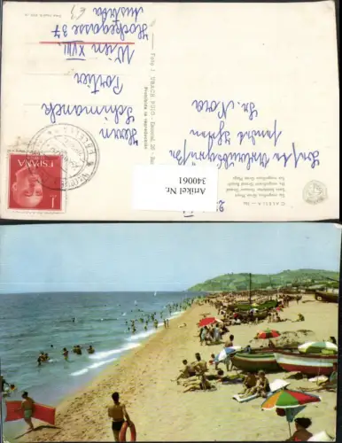 340061,Calella Su magnifica Gran Playa Strand Strandleben