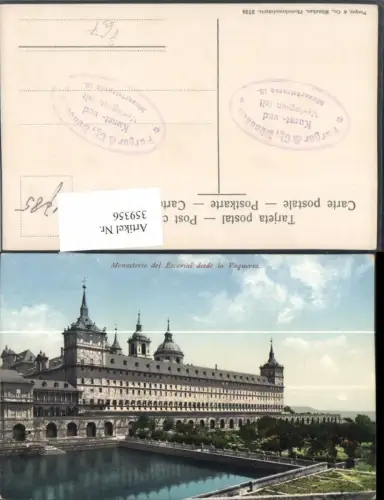 359356,Monasterio del Escorial desde la Vaqueria Kloster Stempel pub Purger e Co 3724
