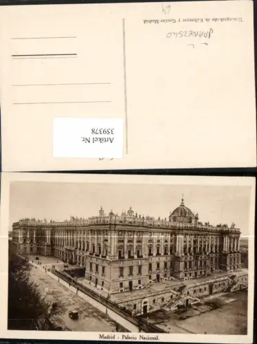 359378,Madrid Palcio Nacional Schloss Palast