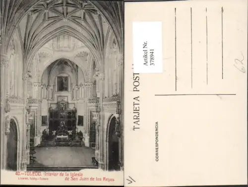 378941,Spain Toledo Interior de la Iglesia de San Juean de los Reyes Kirche Innenansicht