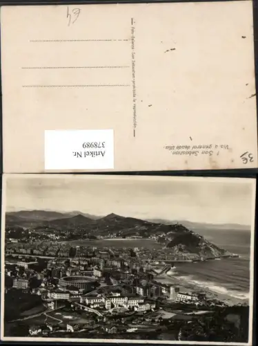 378989,Spain San Sebastian Vista general desde Ulia Totale